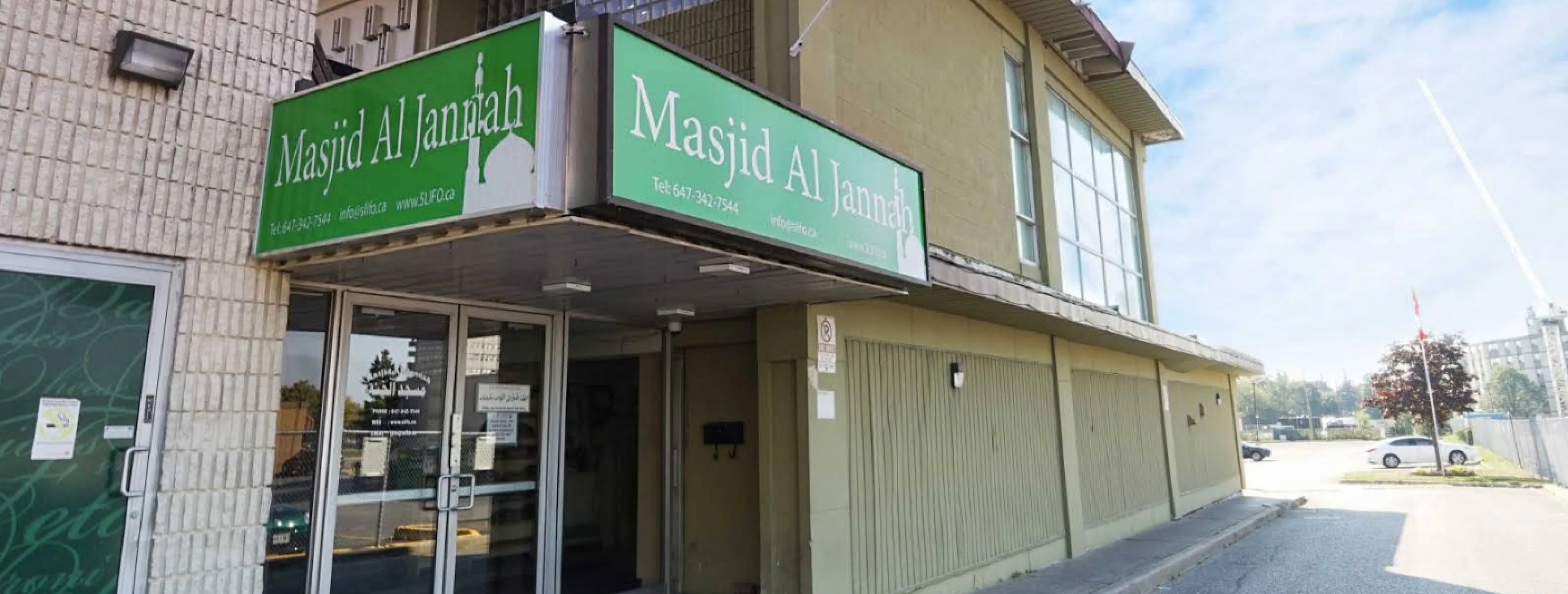Exterior view of Masjid Al-Jannah Toronto building